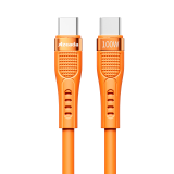 Azeada Jeanoon Series 100W Fast Charging Data Cable for iPhone 15 (1.3M, C to C) AZ-B03a, designed for high-speed data transfer and rapid charging, featuring a durable construction and compatibility with various devices for efficient performance.