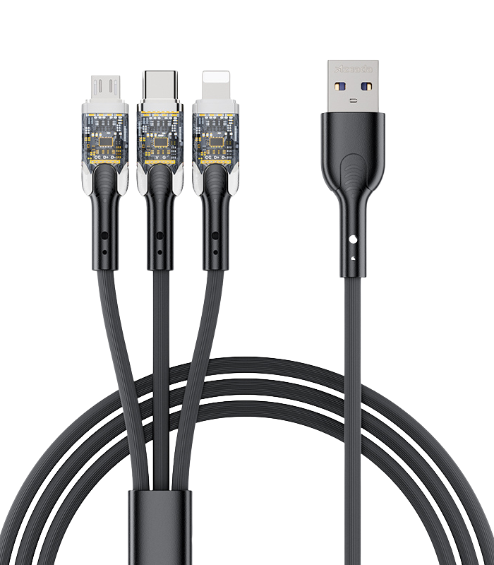 Charging Cable – Azeada Seeman Fast 3-in-1 Data 1.2M PD-B94th