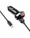 Car Charger Set – Borofone BZ15 Dual Port Digital Display
