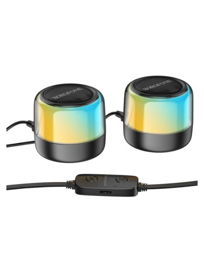 Bluetooth Speaker – Borofone BP12 Colorful Wired Computer