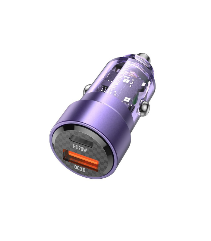 Car Charger – Borofone BZ20 38W Dual Port PD20W+QC3.0