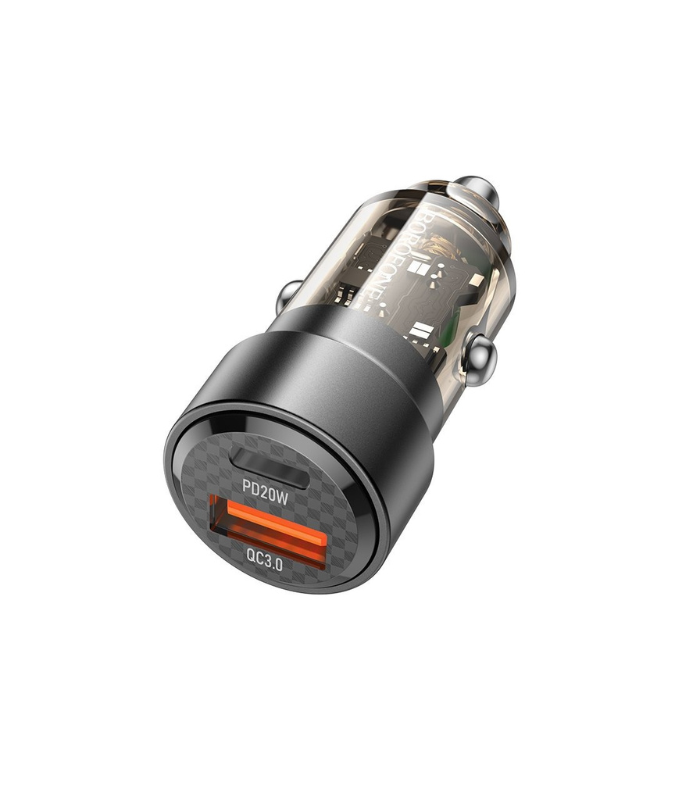 Car Charger – Borofone BZ20 38W Dual Port PD20W+QC3.0