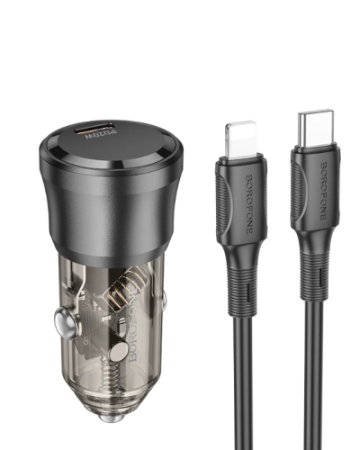 Car Charger Set – Borofone BZ24 Single Port PD20W