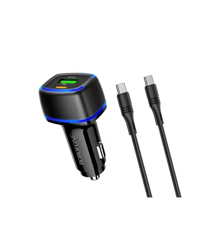 Car Charger – Borofone BZ14A Dual Port PD20W+QC3.0