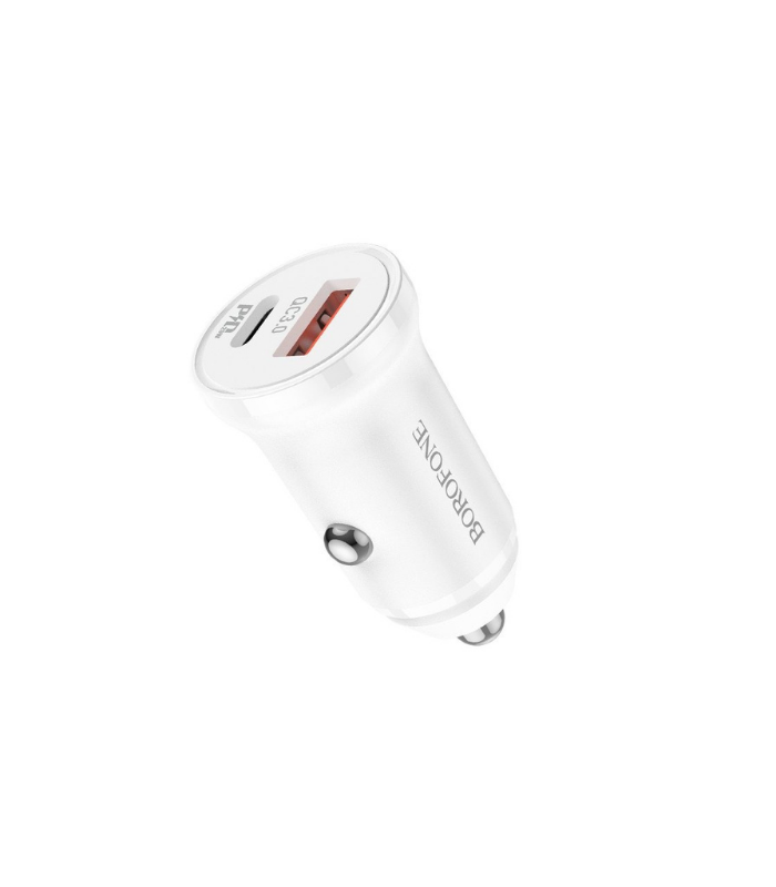 Car Charger – Borofone BZ18A PD20W+QC3.0