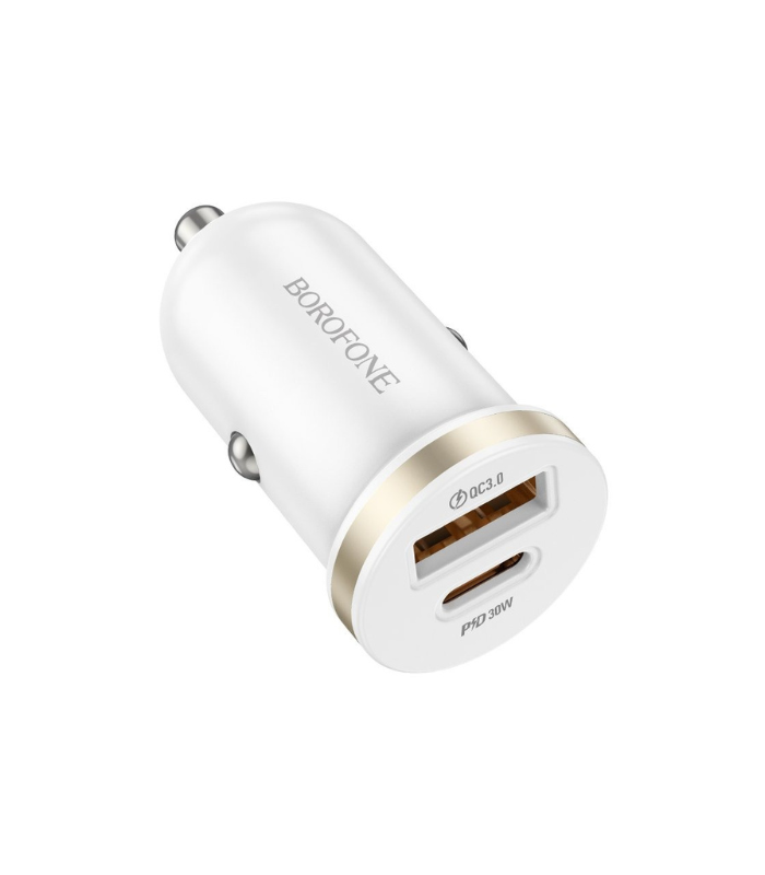 Car Charger – Borofone BZ22 Dual Port PD30W+QC3.0