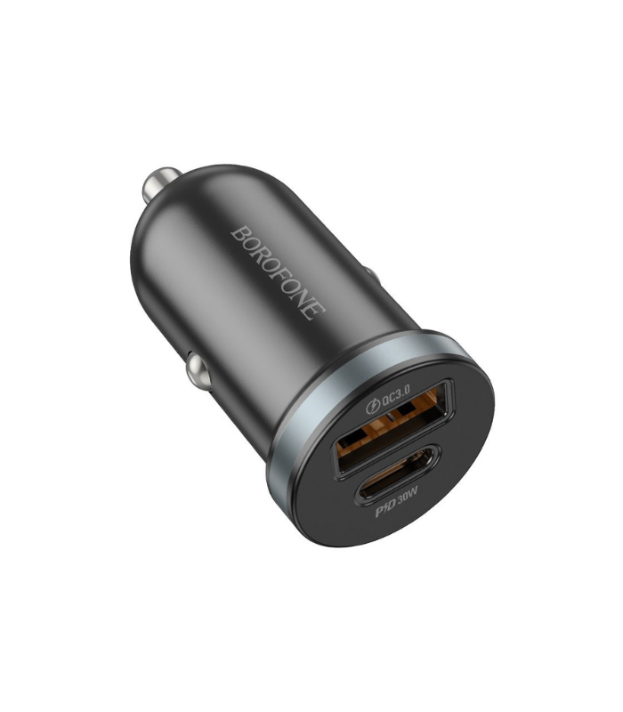 Car Charger – Borofone BZ22 Dual Port PD30W+QC3.0