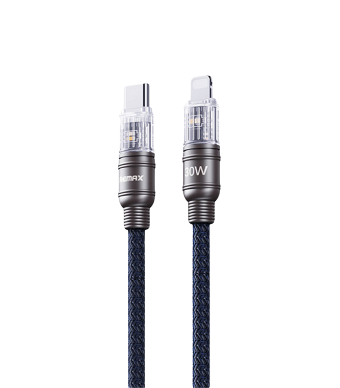 Charging Cable – Remax 100W with Light RC-C129 C-L 1.2M