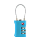 The Coteci TSA Wire Customs Lock Combination Lock offers secure travel with a customizable combination, allowing TSA agents easy access for inspection without damaging your luggage. Its durable wire design provides enhanced security for your belongings.