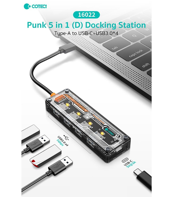 Docking Station – Coteci Punk 5-in-1 (D) Multifunctional