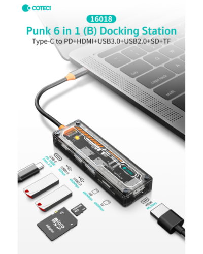 Docking Station – Coteci Punk 6-in-1 (B)