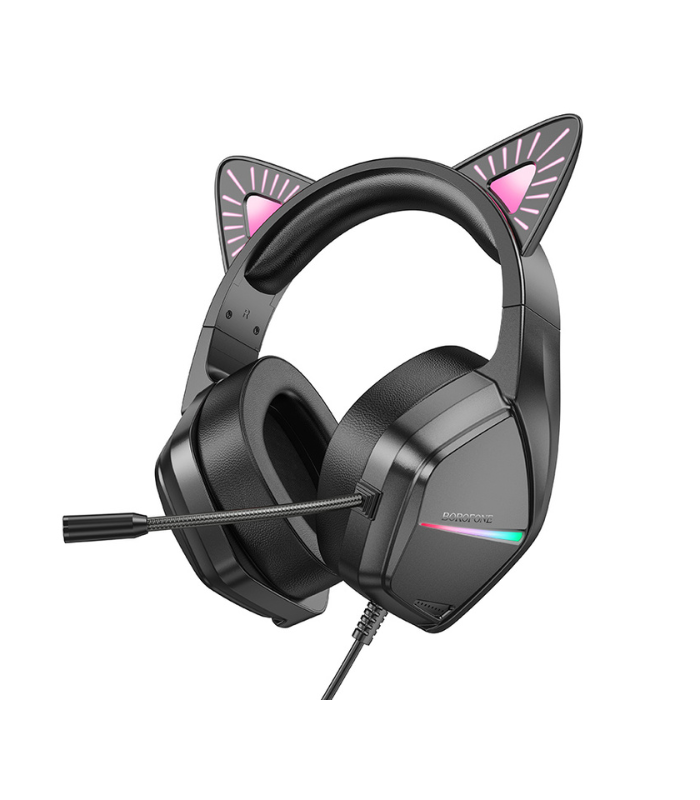 Gaming Headphones – Borofone BO106 Cute Cat Ear Luminous