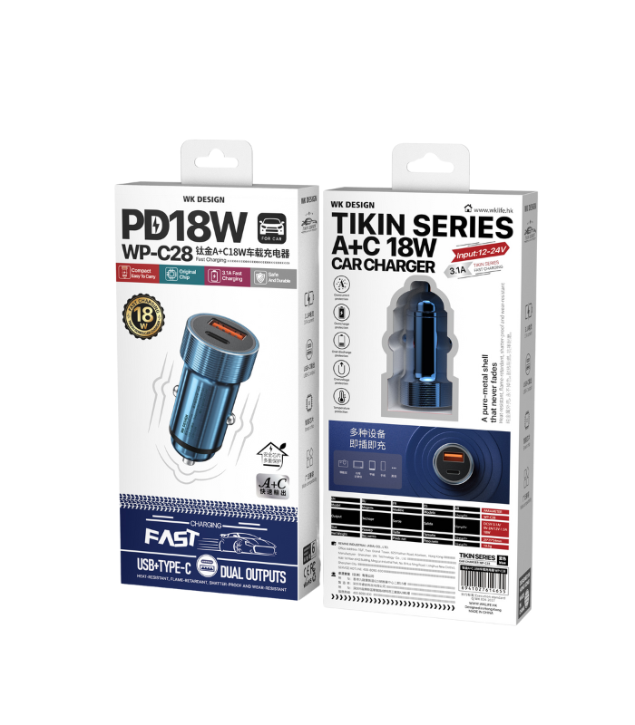 Car Charger – Wekome WP-C28 A+C 18W