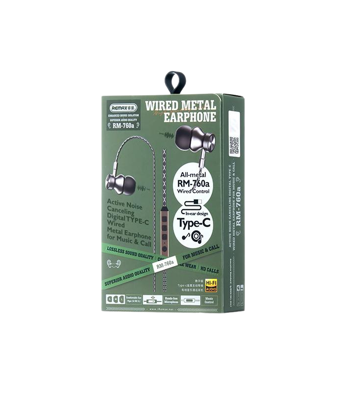 Wired Earphones – Remax Digital Active Noise Canceling RM-760a