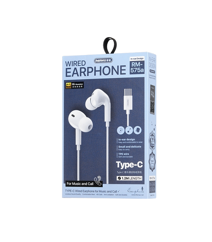 Wired Earphones – Remax For Music & Call RM-575a