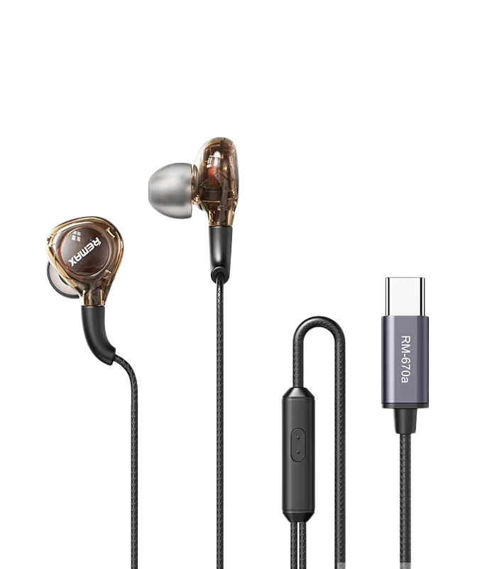 Wired Earphones – Remax For Music & Call RM-670a