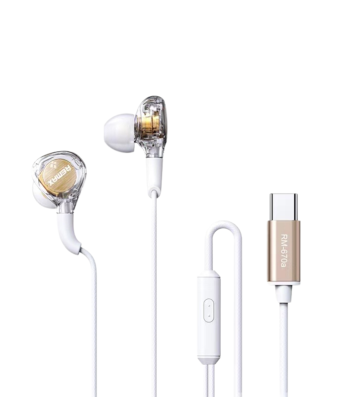 Wired Earphones – Remax For Music & Call RM-670a