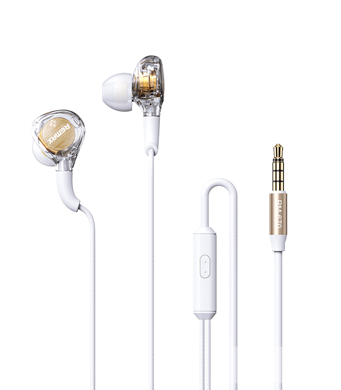 Wired Earphones – Remax For Music and Call RM-670