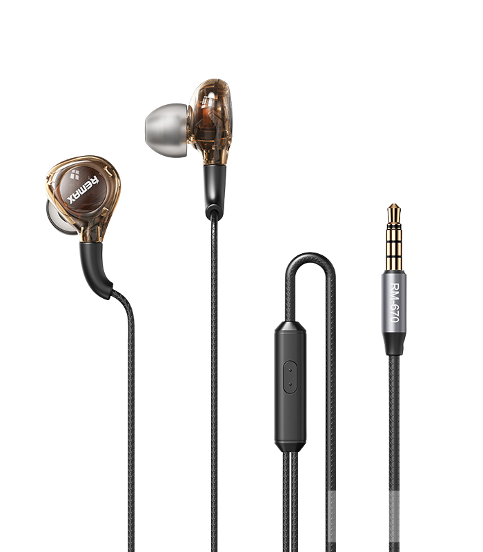 Wired Earphones – Remax For Music and Call RM-670