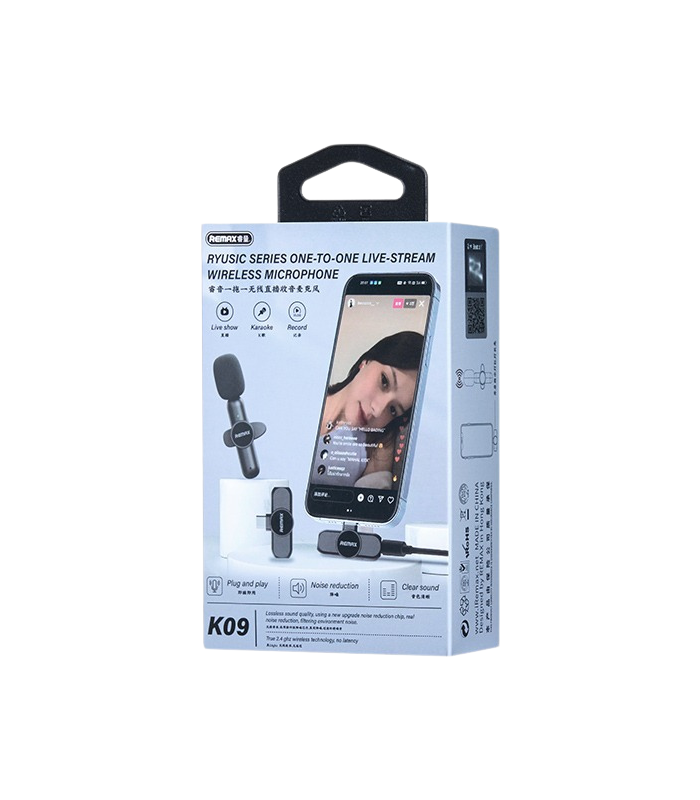 Wireless Microphone – Remax One-To-One Live-Stream K09